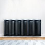 Vaporo Tradicio 3 Column Horizontal Radiator 600mm x 1460mm Matt Black image