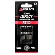 Abracs 50mm Impact Screwdriver Bits PZ1 5 PIece image