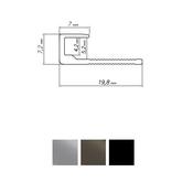 Modee Wall End Profile Silver 2.8m