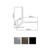 Modee Wall Out Internal Profile Titanium 2.8m
