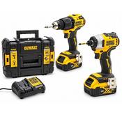 Dewalt 18V Combi &amp; Impact Drill Twin Pack image