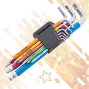 Faithfull Colour Coded Hex Key Set 9 Piece