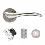 Fortessa Handle Swish Satin Nickel Box Set