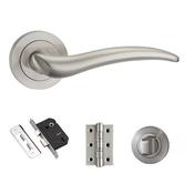 Fortessa Handle Swish Satin Nickel Privacy