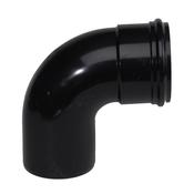 Pipelife 4" Single Socket 90 Degree Soil Bend Black