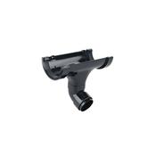 Wavin RoundLine Swivelock Running Outlet With Fitted Offset Bend 112mm Black image