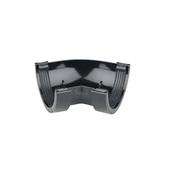 Wavin RoundLine Gutter Angle 45° 112mm Black image
