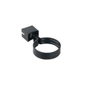Wavin RoundLine Pipe Or Socket Bracket 68mm Black image