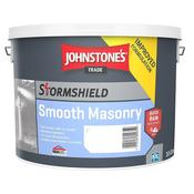 Johnstones Stormshield Smooth Masonry Magnolia 10 ltr image