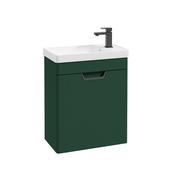 Freya 550mm 1 Door Wall Unit Wreath Green Matt Black Handle image