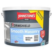 Johnstones Stormshield Smooth Masonry Brilliant White 10 ltr image