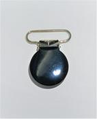 Plain Number Clip Round Black