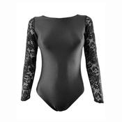 Lycra Leotard with Lace Sleeves image
