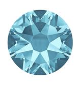 Flatback Round - Aquamarine