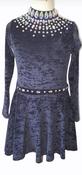 Crushed Velvet Diamonte Skirt image