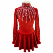 Red Velvet Dress Style 1 image
