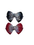 Hair Bow with Diamonte
