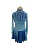 Light Blue Velvet Dress No 65