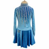 Light Blue Velvet Dress No 65 Style 1