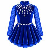 Velvet Dress Blue No 30 Style 2