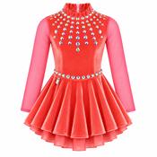 Coral Pink Velvet Dress No 19 Style 2 image