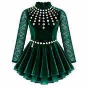 Velvet Dress Green No 9 Style 2 image