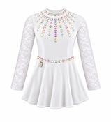 White Velvet Dress No 20 Style 2