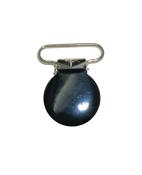 Plain Number Clip Round Black