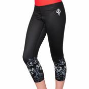 Leggings – Black, Red &amp;amp; Grey Swirls image
