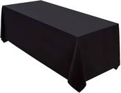 Table Linen Cloth 132'' x 90'' - Black