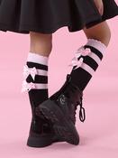 A Dee Astrid Knee Socks - Black image