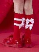 A Dee Astrid Knee Socks - Red image