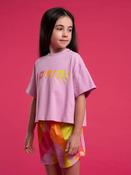 Bonini Shine Cropped T-Shirt - Lilac