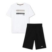 BOSS Flag Logo Shorts Set - White