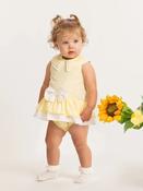 Caramelo Bow Dress - Lemon image