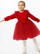 Caramelo Tulle Dress - Red