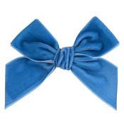 Condor Velvet Bow Clip - French Blue image