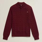 GANT Cable Knit Sweater - Burgundy image