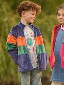 Hatley Colourblock Fleece Jacket - Navy image