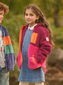 Hatley Colourblock Sherpa Jacket - Burgundy image