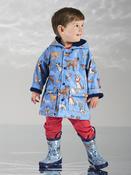 Hatley Little Pups Raincoat - Blue image