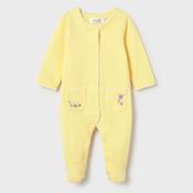 Mayoral Embroidered Babygrow - Yellow image