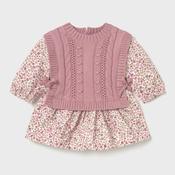 Mayoral Cable Knit Dress - Pink image
