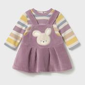 Mayoral Corduroy Pinafore - Mauve image