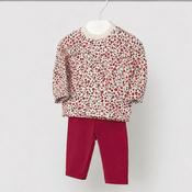 Mayoral Ditsy Print Leggings Set - Red image