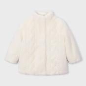 Mayoral Faux Fur Jacket - Cream image