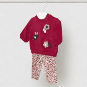 Mayoral Flower Leggings Set - Red image