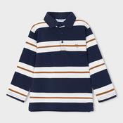 Mayoral Striped Polo Shirt - Navy image
