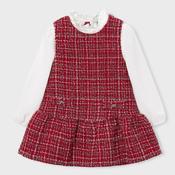 Mayoral Tweed Dress - Red image