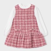 Mayoral Tweed Dress - Pink image